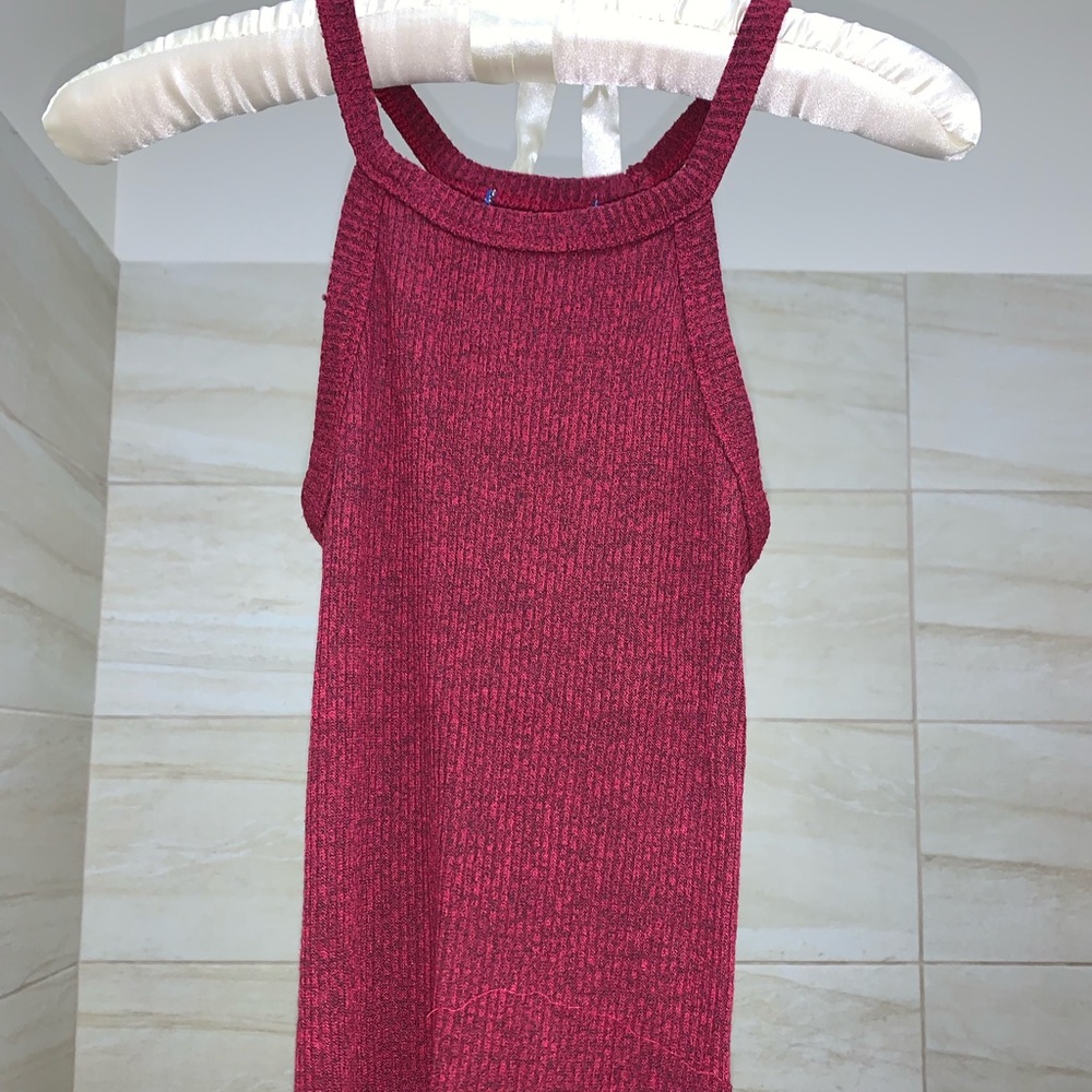 Red halter top size small worn once